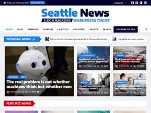 Free Seattle News WordPress Theme