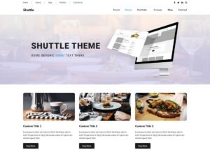Free Shuttle Food WordPress Theme