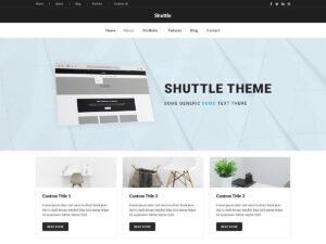 Free Shuttle Raid WordPress Theme