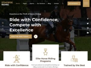 Free St Horse Riding WordPress Theme