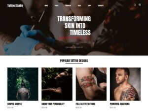Free Tattoo Studio WordPress Theme