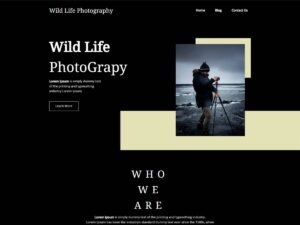 Free Templazee Wild Life Photography WordPress Theme