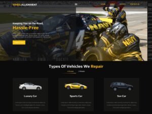 Free Wheel Alignment Service WordPress Theme