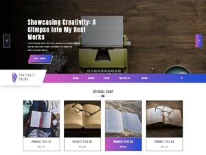 Free Writer Portfolio WordPress Theme