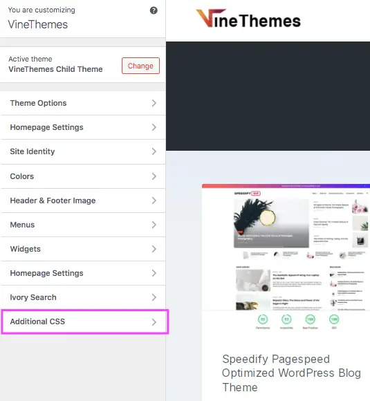 additional css