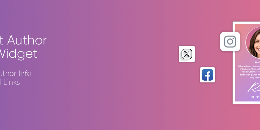 smart author box widget