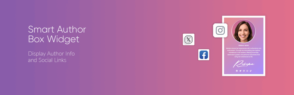 smart author box widget