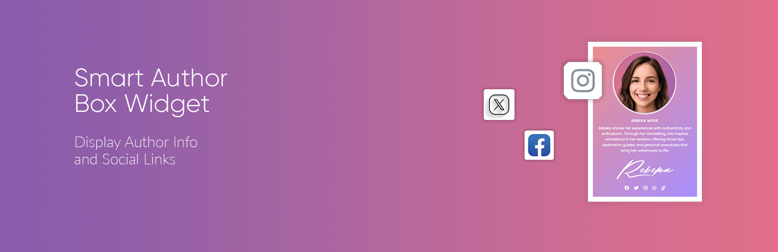 smart author box widget