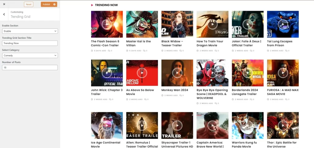 trending grid