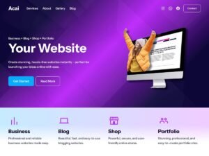 Free Acai WordPress Theme