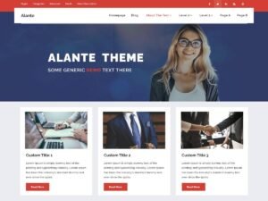 Free Alante Corp WordPress Theme