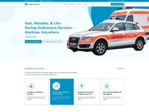 Free Ambulance Paramedics WordPress Theme