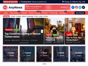 Free AnyNews WordPress Theme