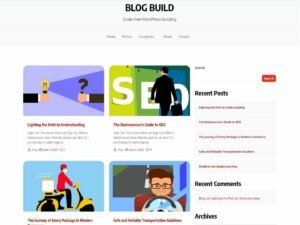 Free Blog Build WordPress Theme