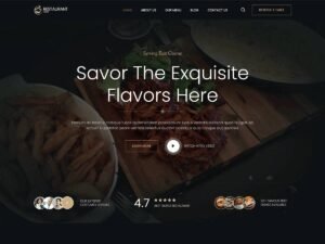 Free Bosa Restaurant Inn WordPress Theme