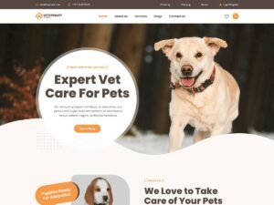 Free Bosa Veterinary Care WordPress Theme