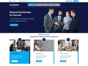 Free Business Incubator WordPress Theme
