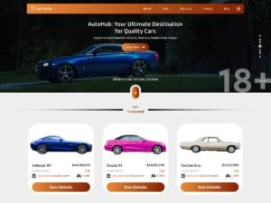 Free Car Dealer Shop WordPress Theme