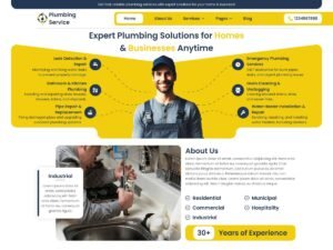 Free Classic Plumbing Services WordPress Theme