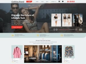 Free Clothing Brand Store WordPress Theme