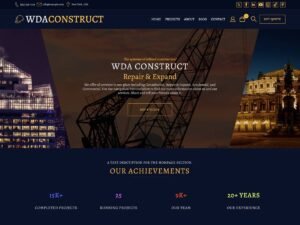 Free Construction Company WDA WordPress Theme