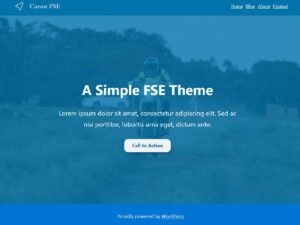 Free CursorFSE WordPress Theme