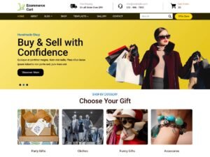 Free Ecommerce Gift Cart WordPress Theme