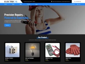 Free Electrical Repair WordPress Theme