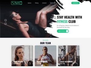 Free Fitness Health Coach WordPress Theme