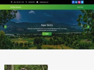 Free Goldy Nature WordPress Theme