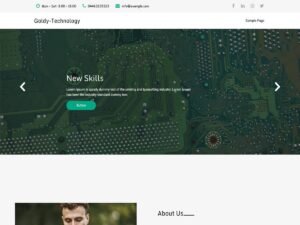 Free Goldy Technology WordPress Theme