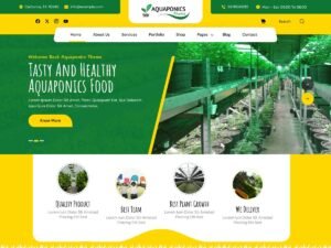 Free Green Vegetable Store WordPress Theme