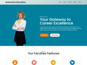 Free Gutentools Education WordPress Theme