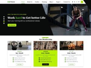Free Gym Coach WordPress Theme