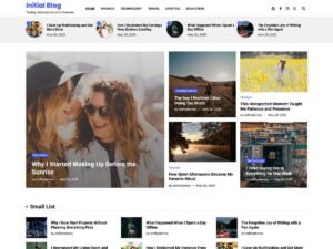 Free Initial Blog WordPress Theme
