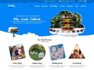 Free Kids Birthday Party WordPress Theme