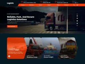 Free Logistics Provider WordPress Theme