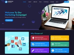 Free Marketing Campaigns WordPress Theme