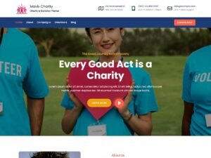 Free Mavix Charity WordPress Theme