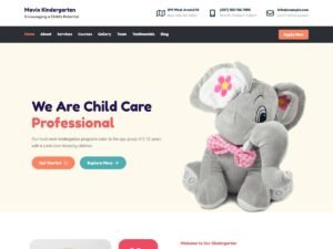 Free Mavix Kindergarten WordPress Theme