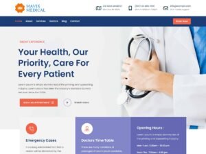 Free Mavix Medical WordPress Theme