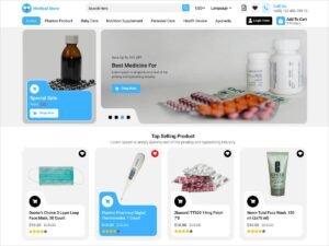 Free Medical Store WordPress Theme