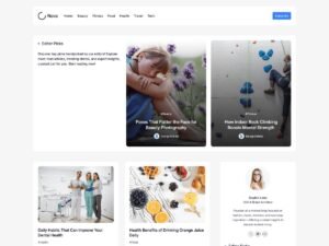 Free Minimal Blog Nova WordPress Theme