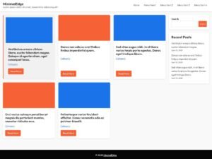 Free MinimalEdge WordPress Theme