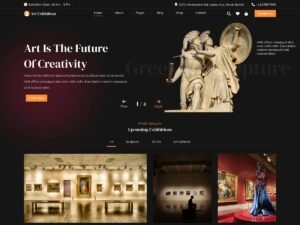 Free Modern Art Gallery WordPress Theme