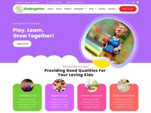 Free Montessori Kindergarten WordPress Theme