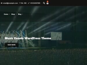 Free Music Events WordPress Theme