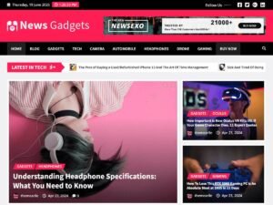 Free News Gadgets WordPress Theme