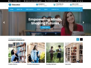 Free Online Education Classes WordPress Theme