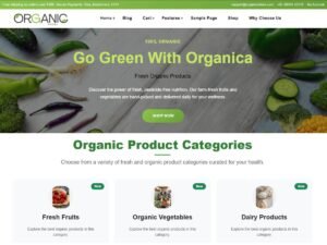 Free Organica Store WordPress Theme